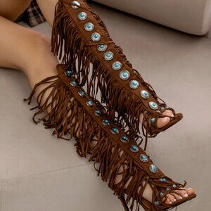 Brown Boho Women's Knee High Boots